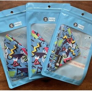 Fresh Pawz Abstract Dog Bandanas/3 in lot